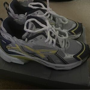 Balenciaga runner sneaker blue/yellow